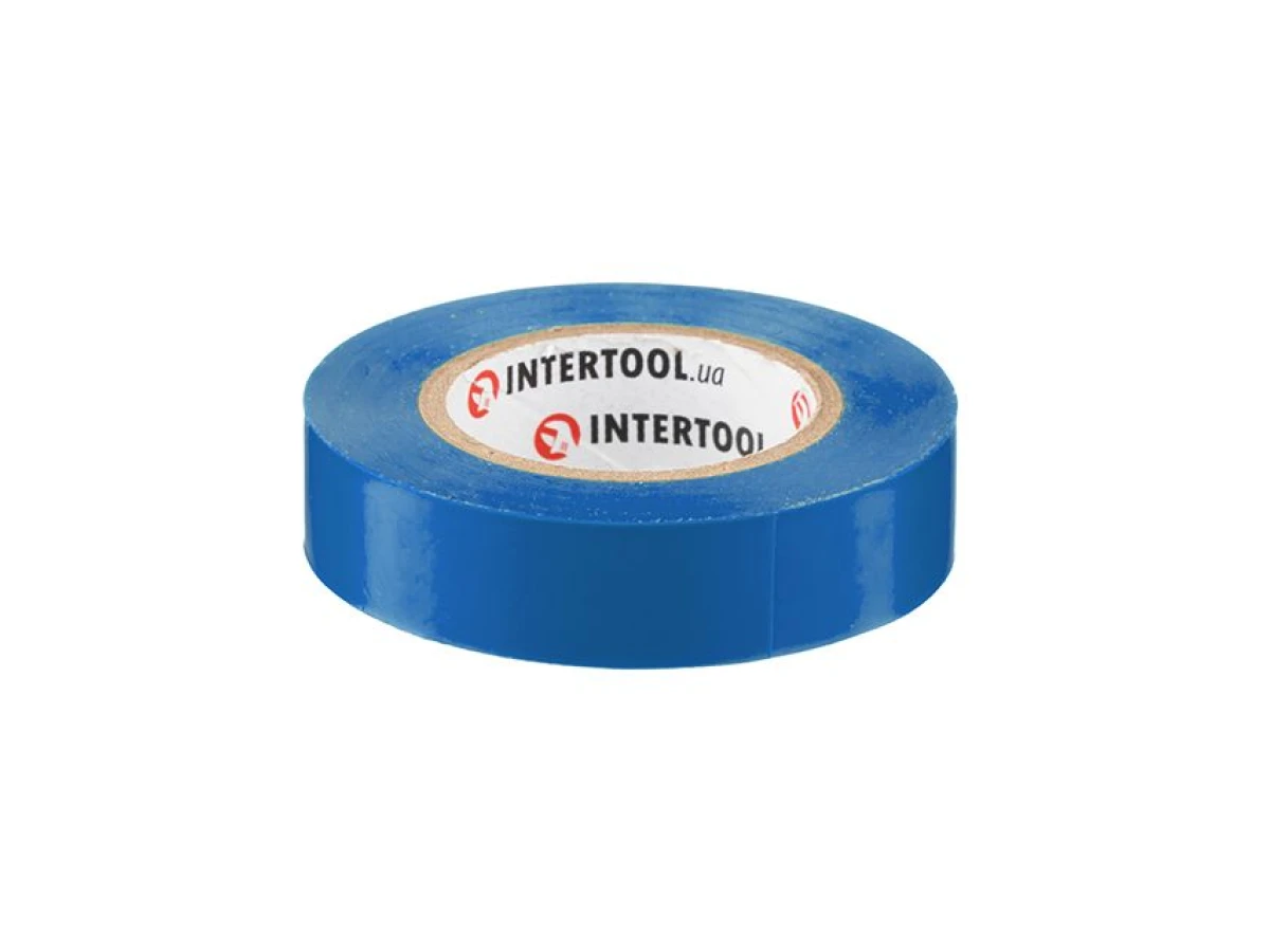 Стрічка ізоляційна, 17 мм * 15 м * 0.15 мм, синя  INTERTOOL IT-0015 