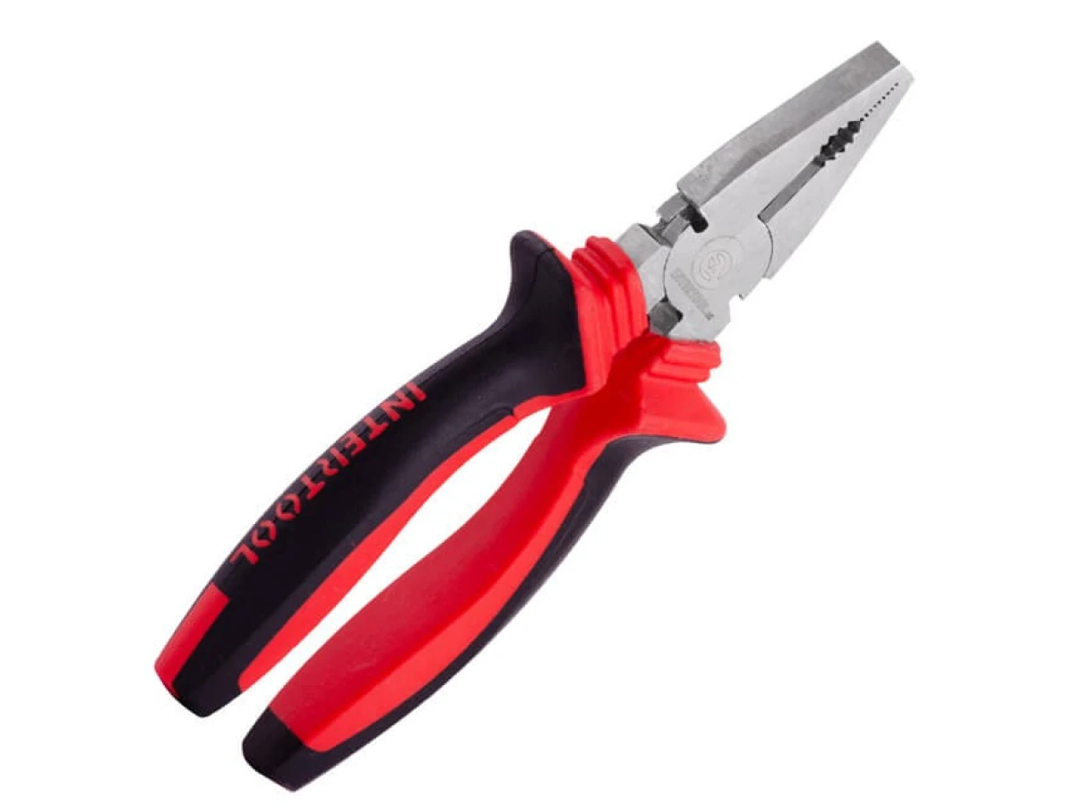 Плоскогубці 180 мм, 40CrV, фосфатовані, поліровані. INTERTOOL NT-0118 