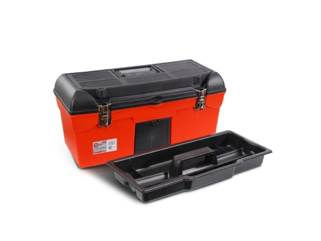 Ящик для інструментів, з металевими замками, 24", 610*255*251 мм INTERTOOL BX-1123 