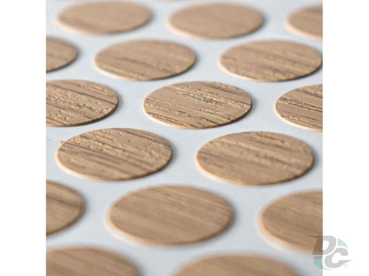 Заглушка самоклеющаяся на конфирмат дуб крафт золотой 5527 