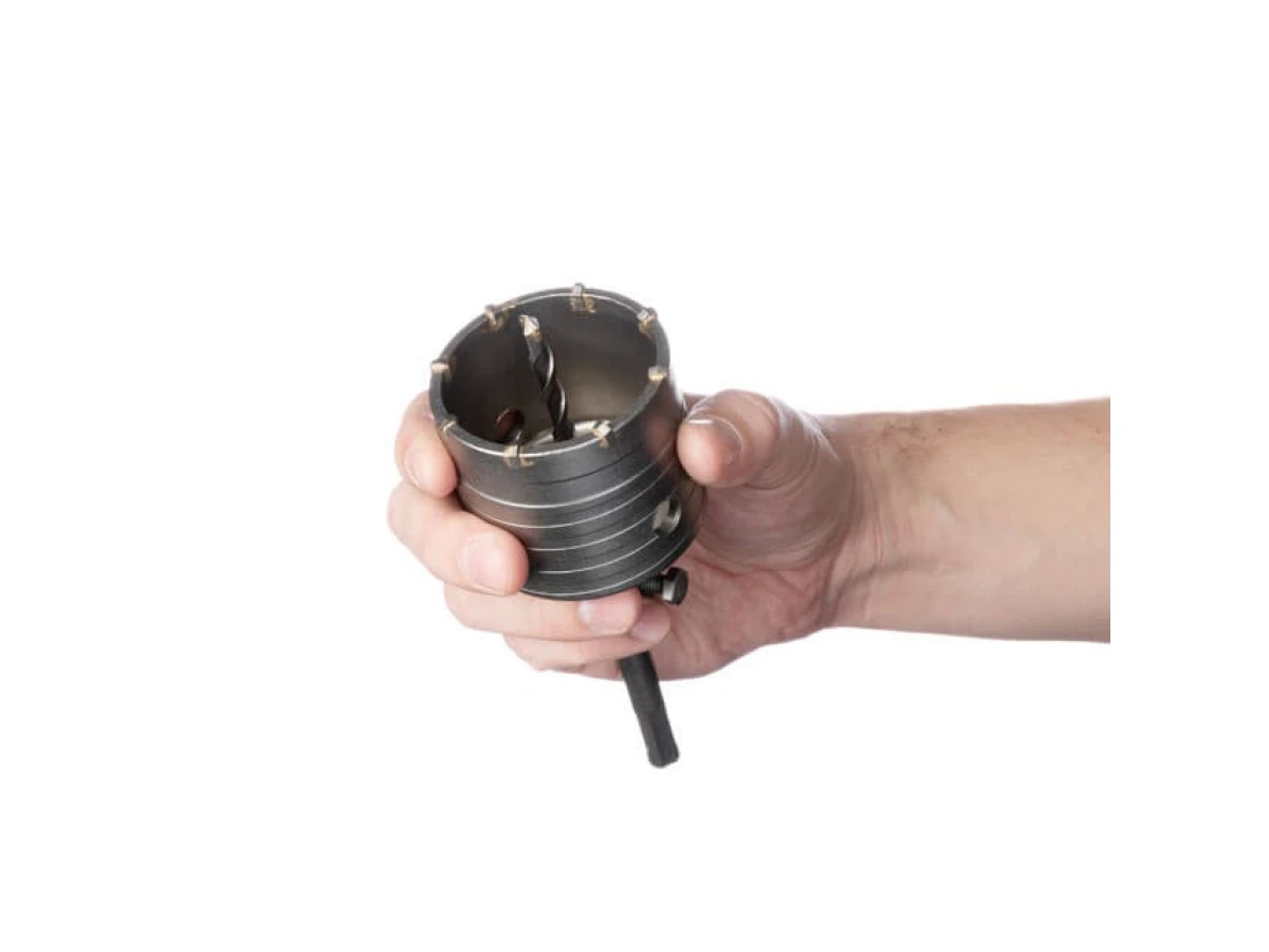 Комплект: свердел корончатий по бетону 68мм + Перехідник SDS Plus 100мм INTERTOOL SD-7068 