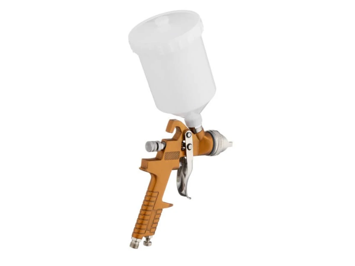 Фарбопульт пневматичний HVLP, форсунка 1.5 мм, верхній пластиковий бачок 600 мл, 3 бар INTERTOOL PT-0110 