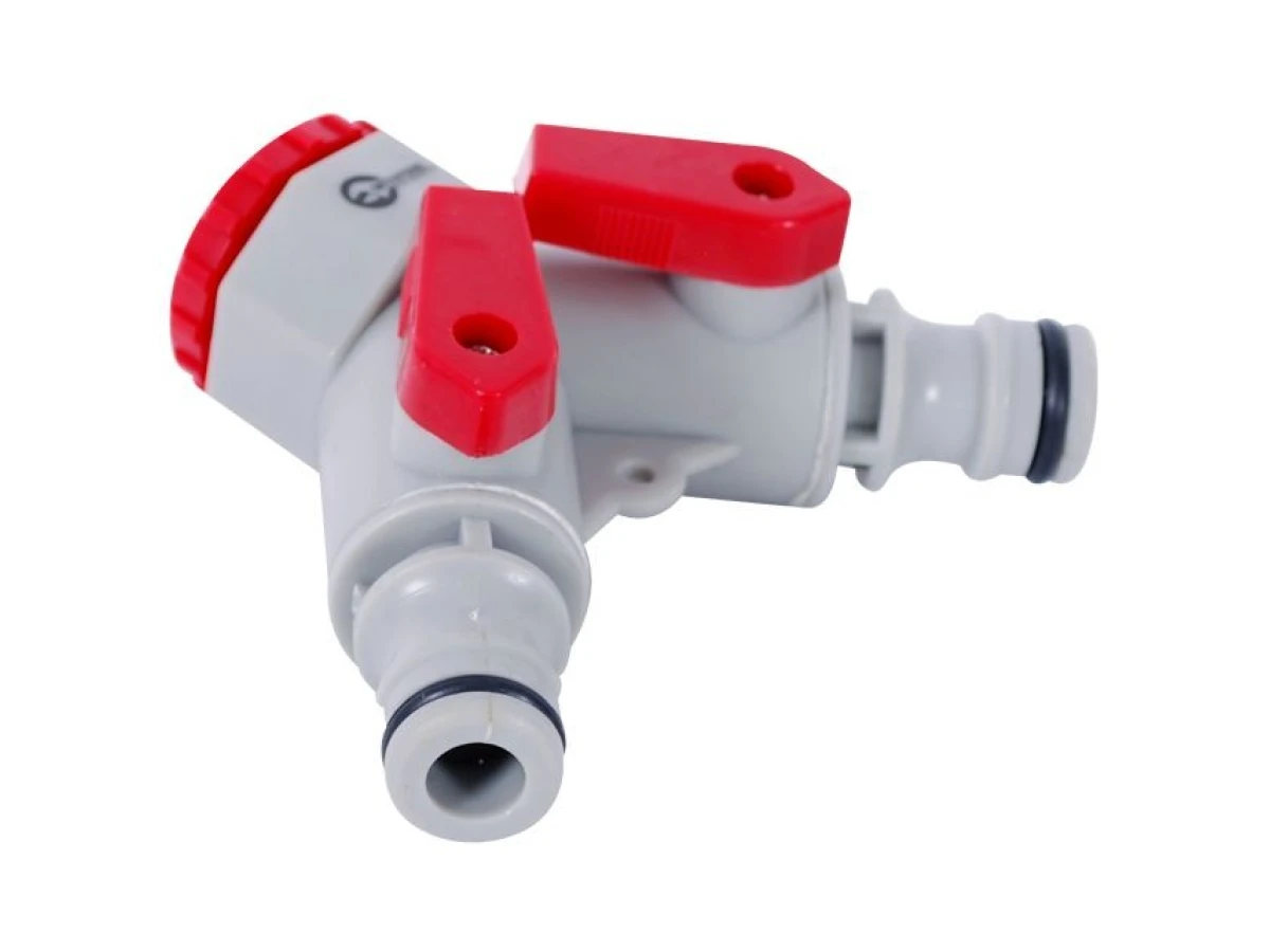 Розподілювач 2-канальний з регулюванням кожного каналу 1/2" із внутрішньою різьбою на вході 1/2"; 3/4" INTERTOOL GE-2003 