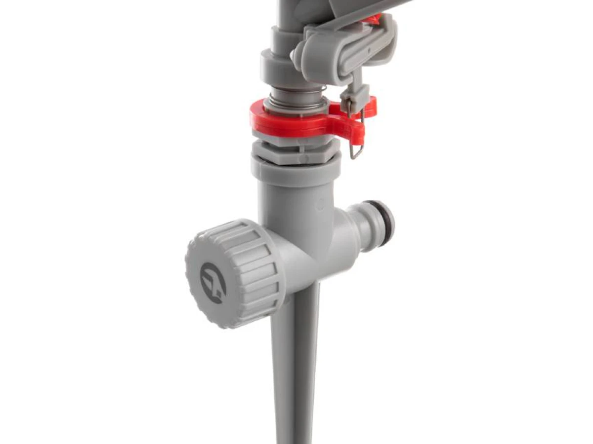 Дождеватель пульсирующий с полной/частичной зоной полива на костыле, круг/сектор полива до 12 м, PP, ABS INTERTOOL GE-0051 