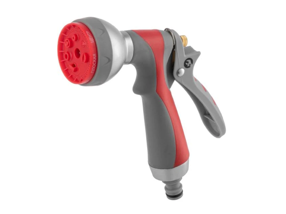 Пистолет-распылитель для полива 7-ми функциональный (центральный, туман, душ, угловой, полный, конический, плоский.) LUXURY INTERTOOL GE-0008 