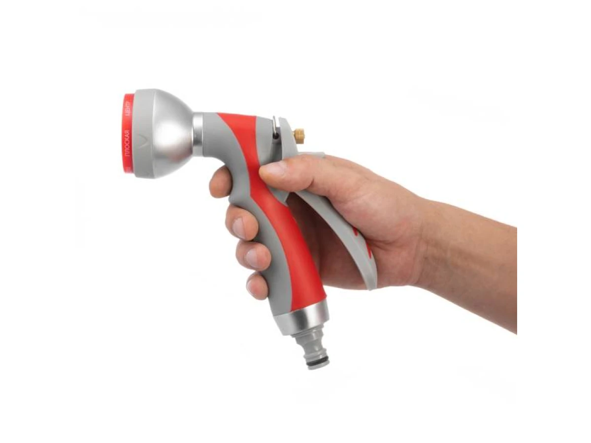 Пистолет-распылитель для полива 7-ми функциональный (центральный, туман, душ, угловой, полный, конический, плоский.) LUXURY INTERTOOL GE-0008 