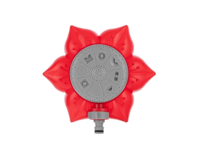 Дождеватель восьмипозиционный на базе "цветок", для восьми различных площадей полива INTERTOOL GE-0072 