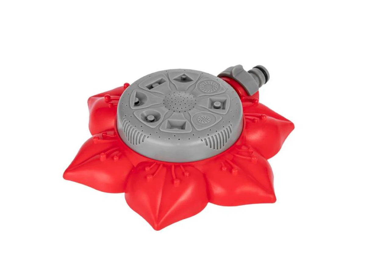 Дождеватель восьмипозиционный на базе "цветок", для восьми различных площадей полива INTERTOOL GE-0072 