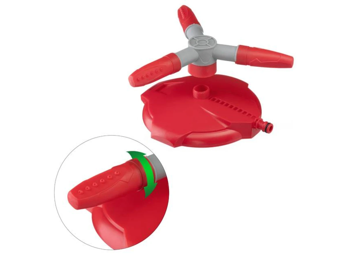 Дождеватель круговой с тремя распылителями с вращающейся головкой на базе INTERTOOL GE-0075 