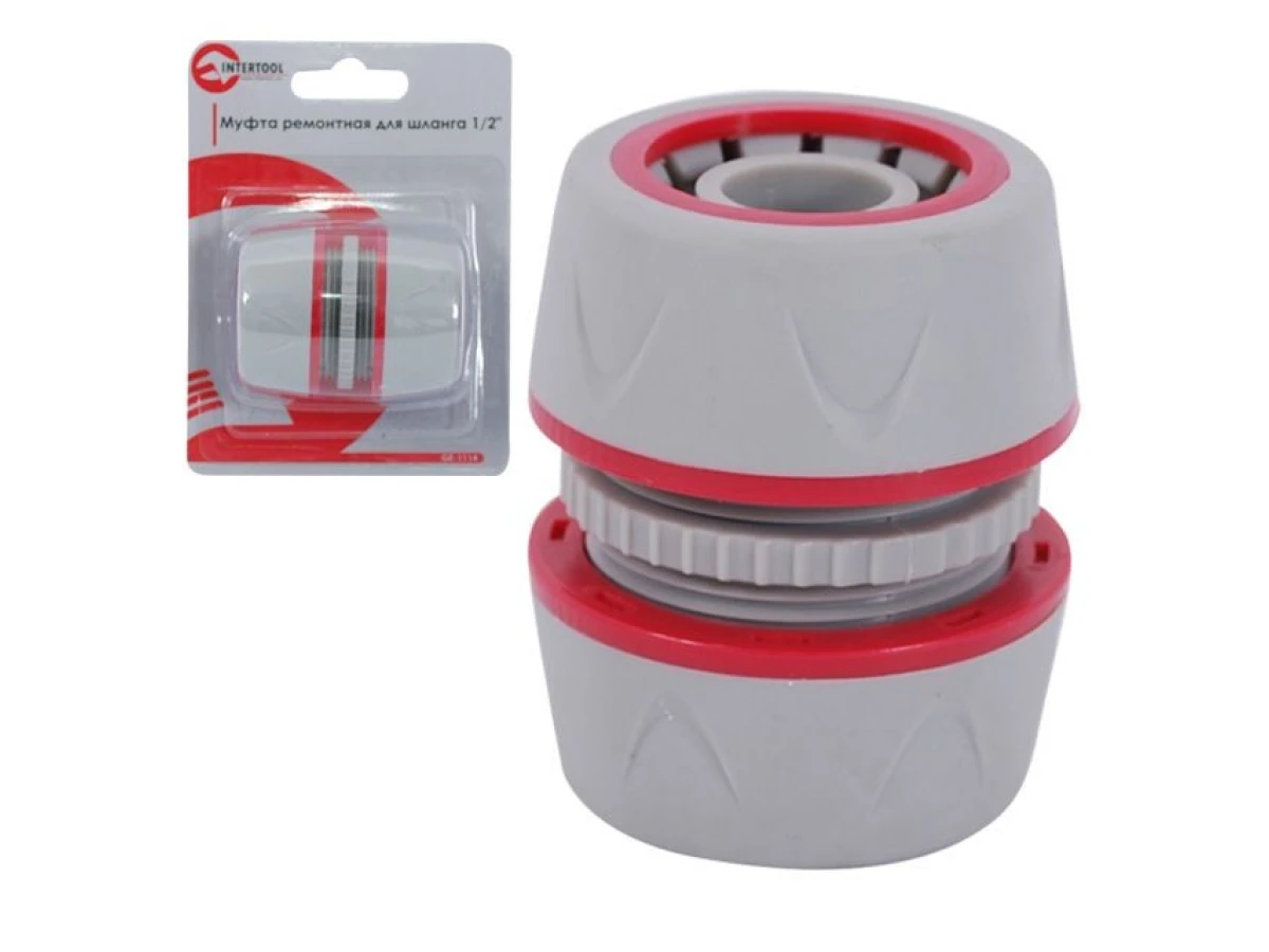 Муфта ремонтно-соединительная для шланга 3/4" INTERTOOL GE-1114 