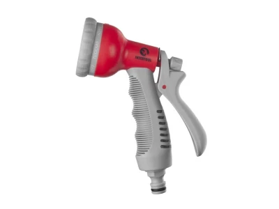 Пистолет-распылитель для полива, 8-ми функциональный (центральный, туман, душ, угловой, полный, ливень, конический, плоский). ABS, PP,TPR INTERTOOL GE-0001