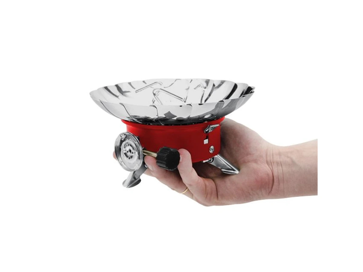 Пальник газовий туристичний із захистом від вітру INTERTOOL GS-0011 