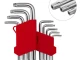 Набір ключів Г-подібних TORX з отвором 9 шт, Т10-Т50, CrV INTERTOOL HT-0604 