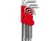 Набір ключів Г-подібних TORX з отвором 9 шт, Т10-Т50, CrV, Big INTERTOOL HT-0606 