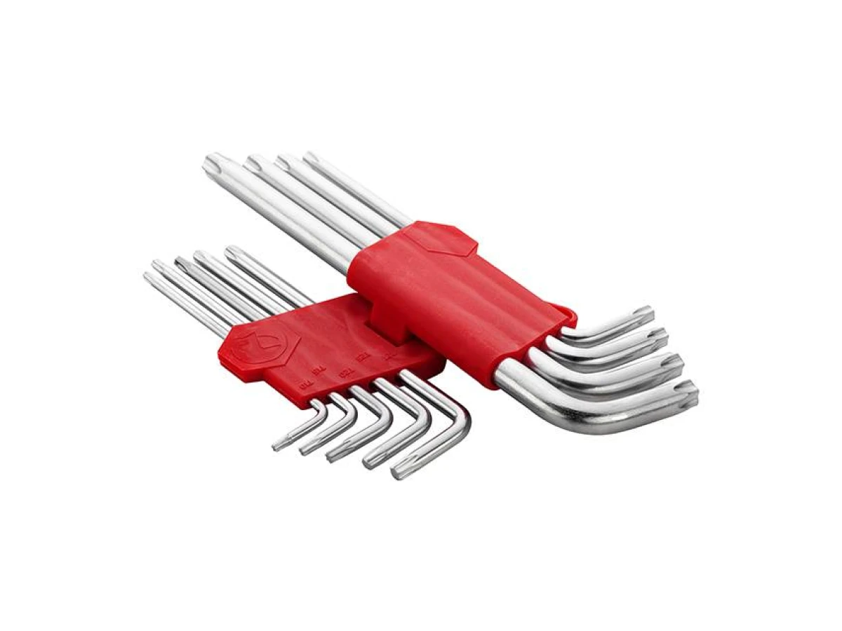 Набір ключів Г-подібних TORX 9 шт, Т10-Т50, Cr-V, Big INTERTOOL HT-0608 