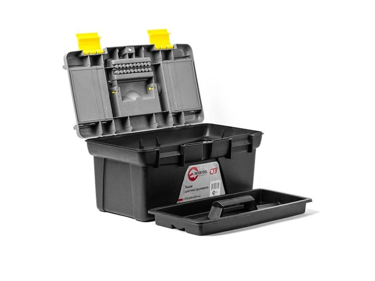 Ящик для інструменту 18.5" 472*250*224 мм INTERTOOL BX-0318 