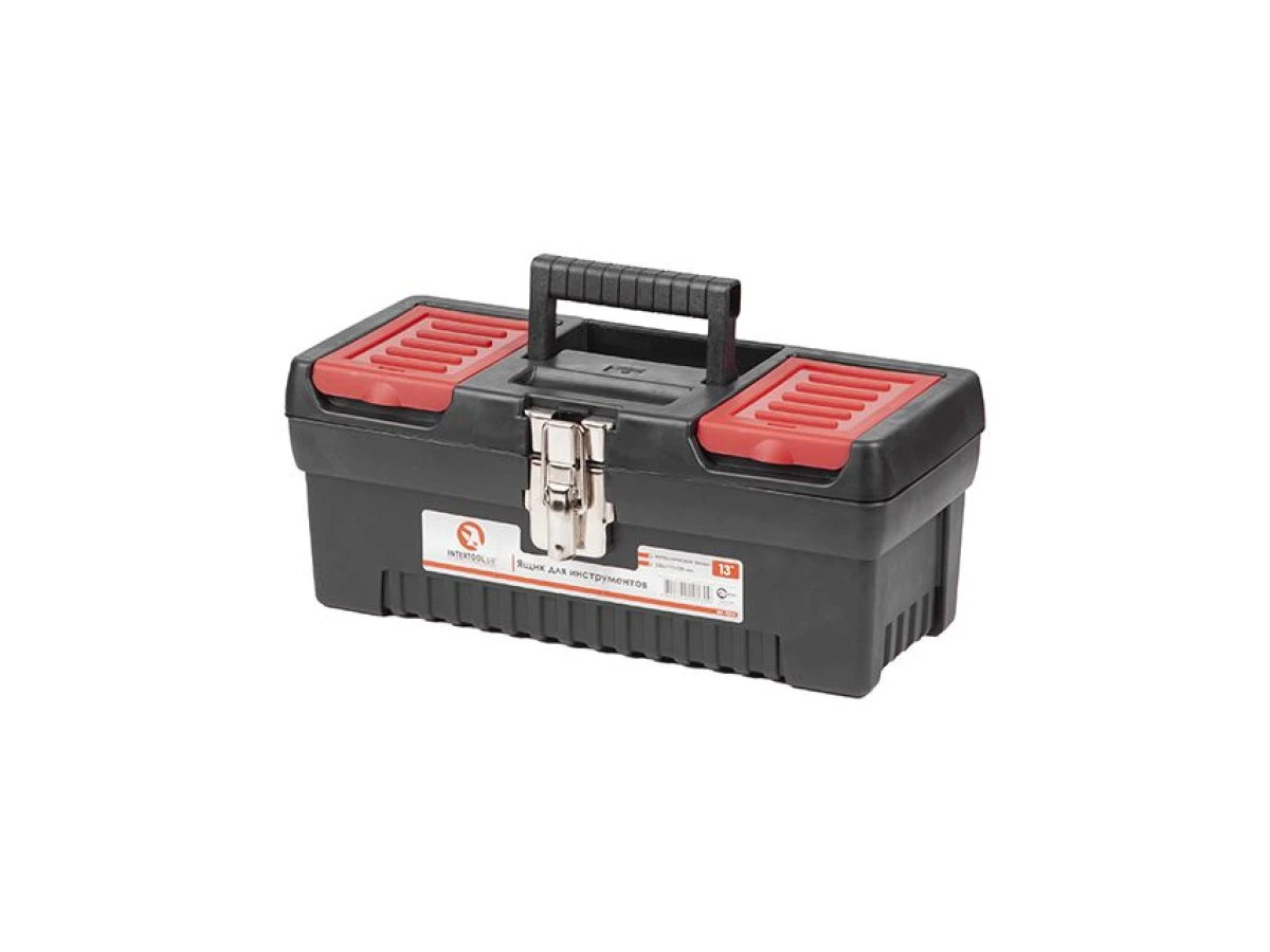 Ящик для інструментів з металевими замками 13", 330*177*135 мм INTERTOOL BX-1013 