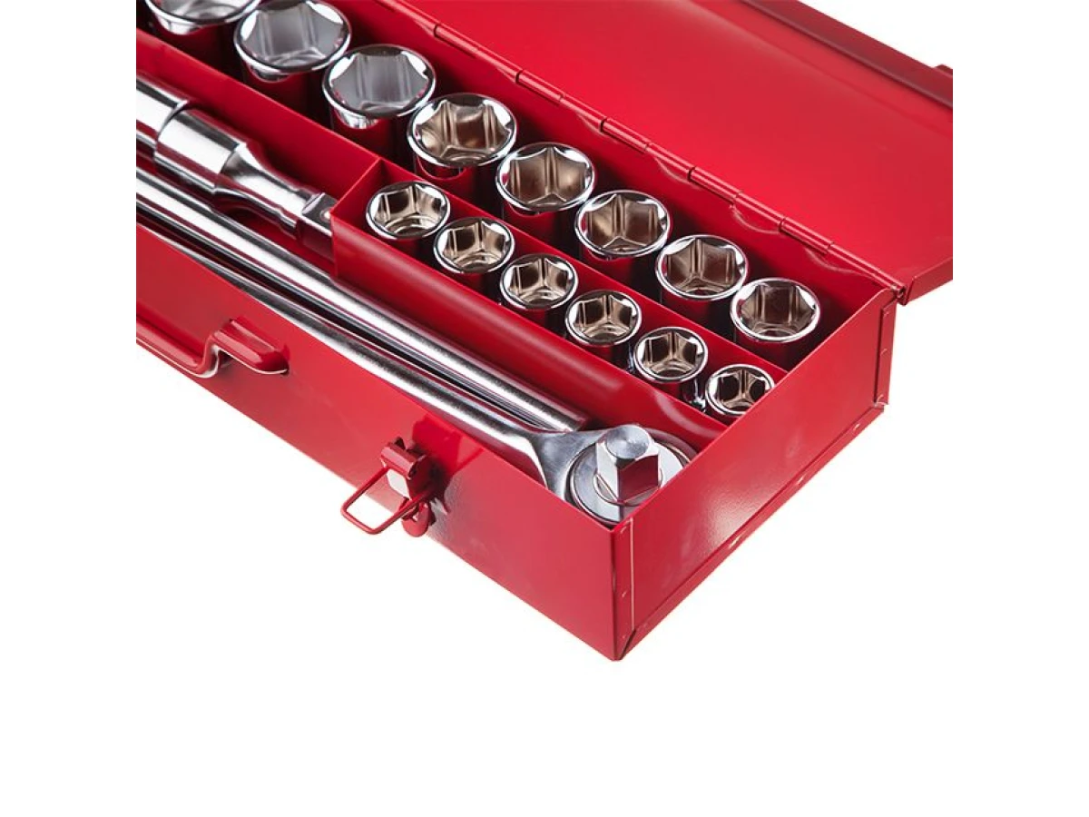 Набір інструментів 3/4", 20 од. (гол. 19-50 мм) металевий кейс INTERTOOL ET-6024 