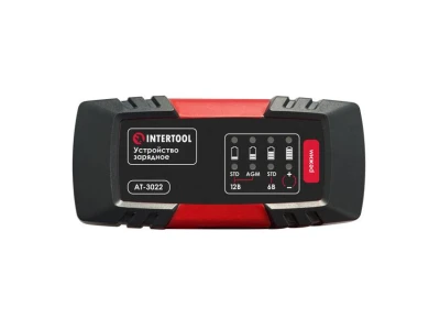 Зарядное устройство 6/12В, 2А, 230В, максимальная емкость заряжаемого аккумулятора 1.2-60 а/ч INTERTOOL AT-3022