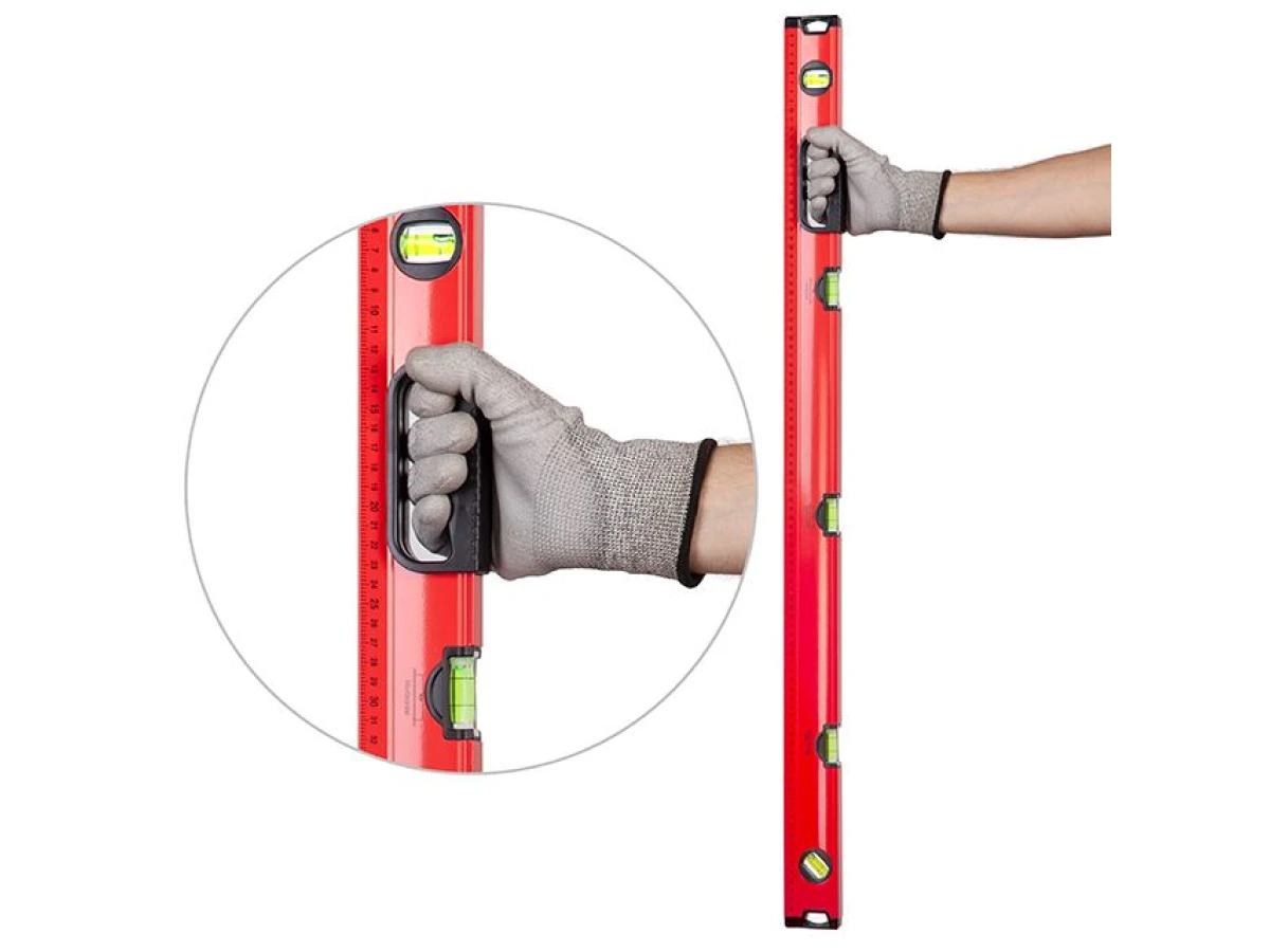 Рівень спеціальний 1000 мм, 5 вічок INTERTOOL MT-1010 