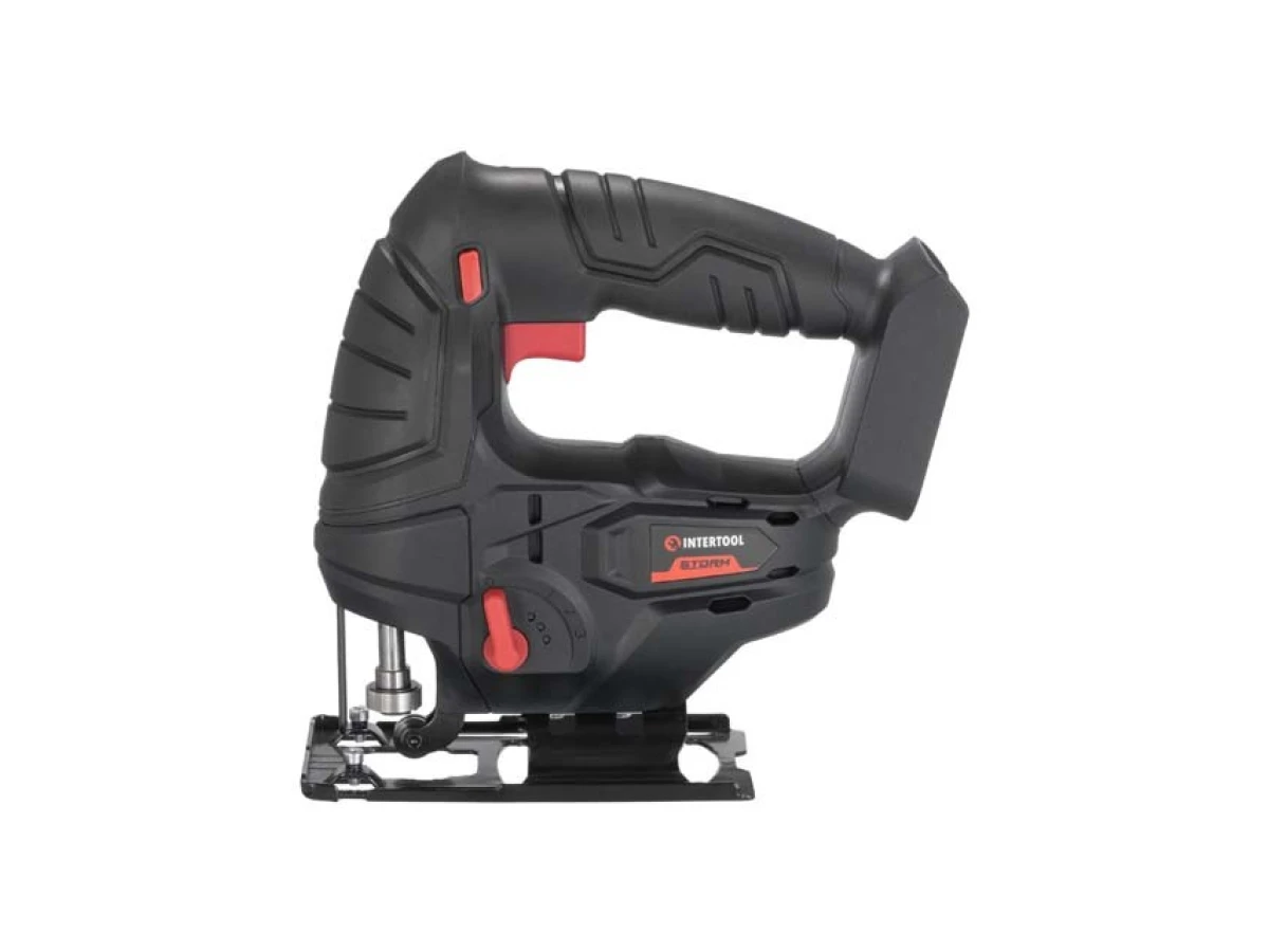 Лобзик акумуляторний 20 В, 0-2700 об/хв, макс. глибина пропилу 80 мм, безключовий патрон, без ЗП та АКБ INTERTOOL WT-0358 