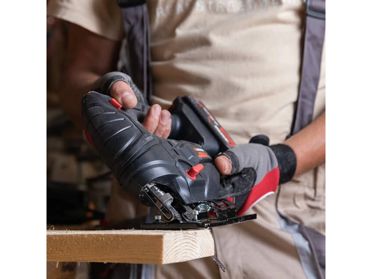 Лобзик акумуляторний 20 В, 0-2700 об/хв, макс. глибина пропилу 80 мм, безключовий патрон, без ЗП та АКБ INTERTOOL WT-0358 