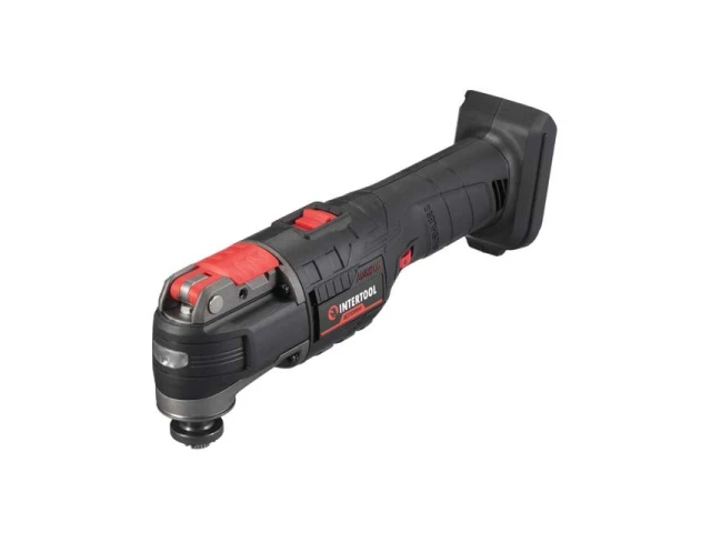 Реноватор акумуляторний з безщітковим двигуном 20 В, 8000-20000 об/хв., кут осциляції 3.2° без ЗП та АКБ INTERTOOL WT-0369 