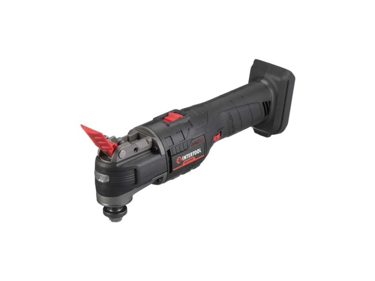 Реноватор акумуляторний з безщітковим двигуном 20 В, 8000-20000 об/хв., кут осциляції 3.2° без ЗП та АКБ INTERTOOL WT-0369 