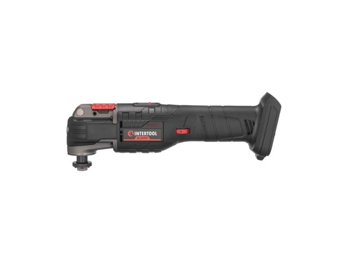 Реноватор акумуляторний з безщітковим двигуном 20 В, 8000-20000 об/хв., кут осциляції 3.2° без ЗП та АКБ INTERTOOL WT-0369 