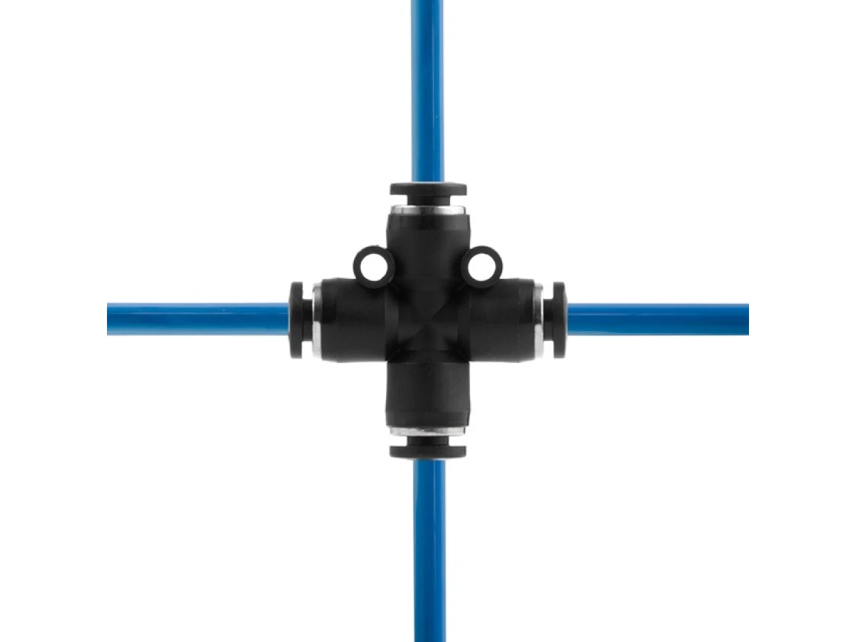 З'єднання цангове Х-подібне для поліуретанових та ін. шлангів 4 мм INTERTOOL PT-2365 