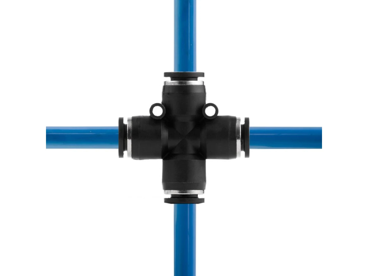 З'єднання цангове Х-подібне для поліуретанових та ін. шлангів 8 мм INTERTOOL PT-2367 