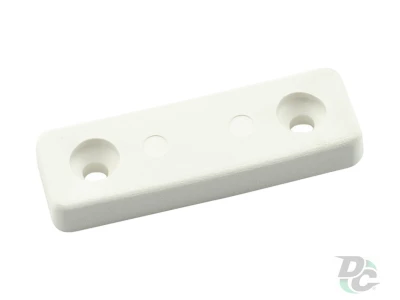 Ніжка 481  під 2 саморізи пластик 5х15х50мм Біла ДС