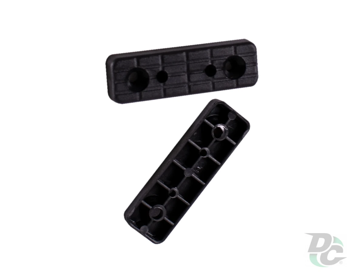 Ніжка 481 під 2 саморізи пластик 5х15х50мм Чорна ДС 