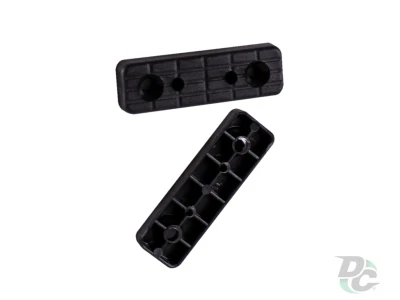 Ніжка 481 під 2 саморізи пластик 5х15х50мм Чорна ДС