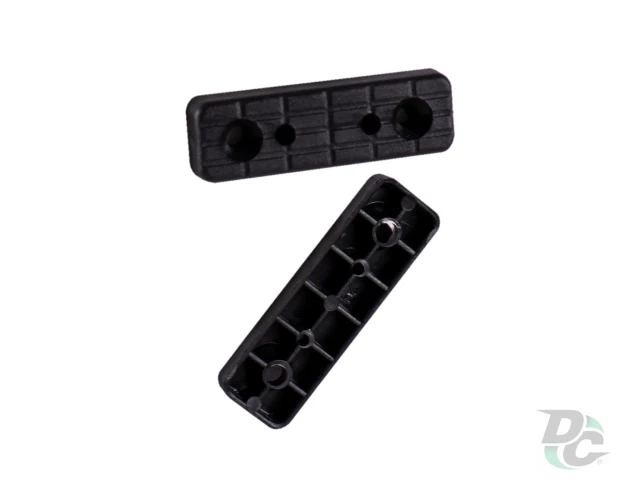 Ніжка 481 під 2 саморізи пластик 5х15х50мм Чорна ДС 