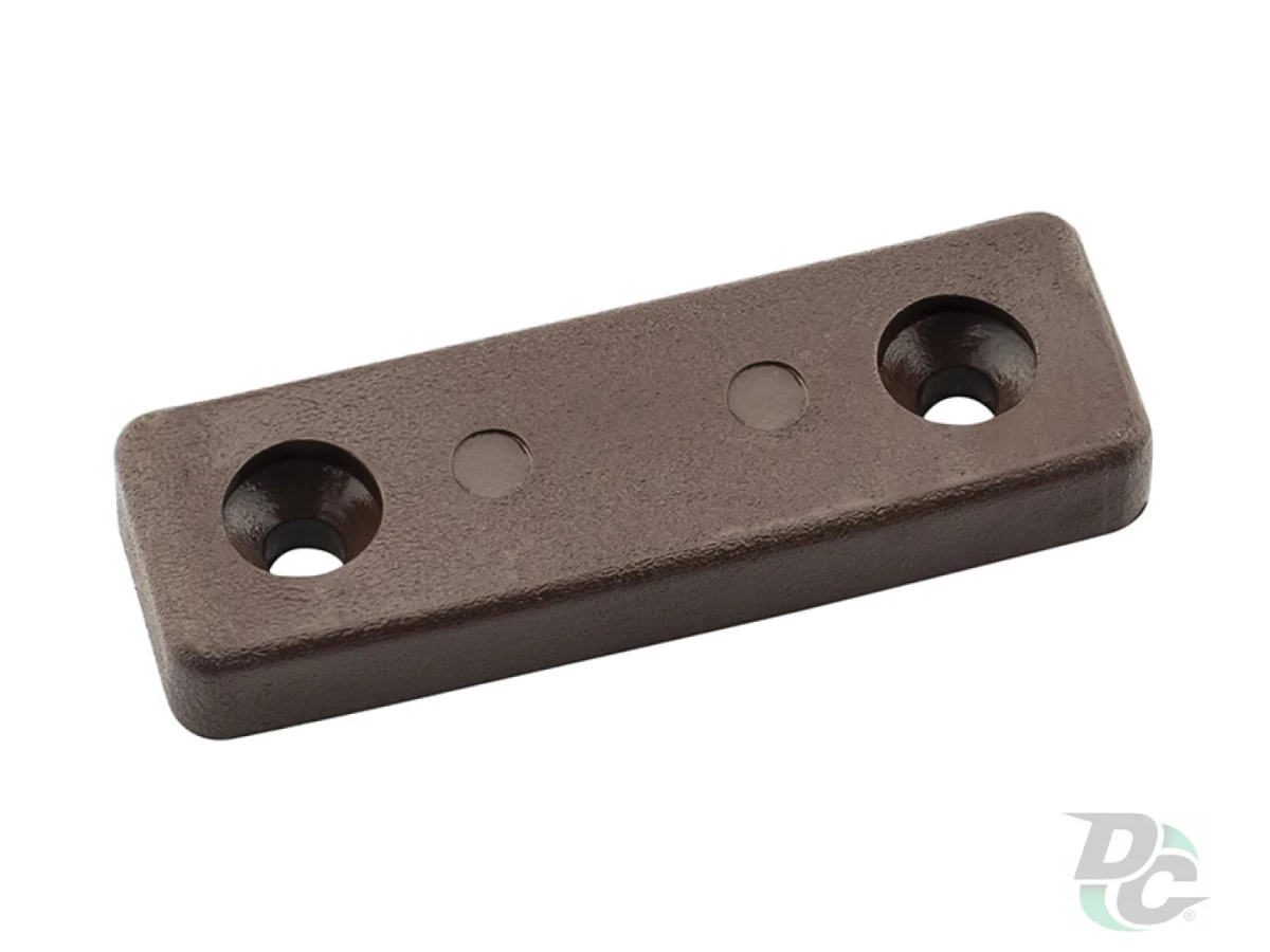 Ніжка 481 під 2 саморізи пластик 5х15х50мм Горіх Темний ДС 