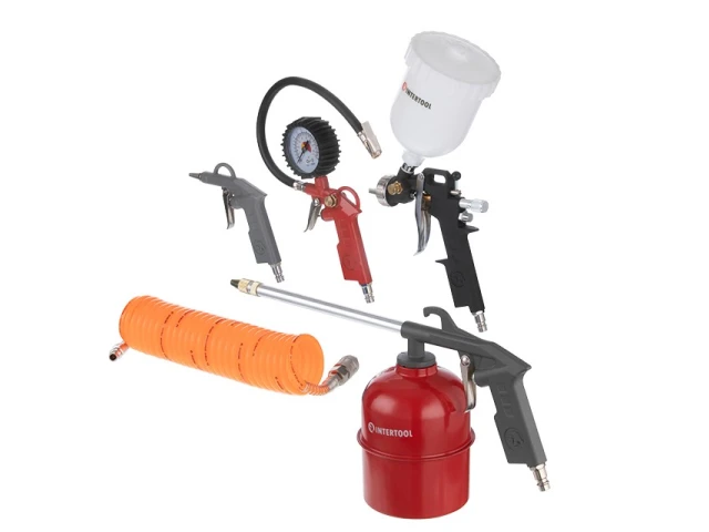 Набір для фарбування пневматичний 5 од. INTERTOOL PT-1501 