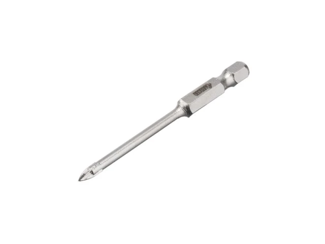 Свердло по склу та кераміці 4 мм HEX 1/4'' (6.35 mm) INTERTOOL SD-0284 