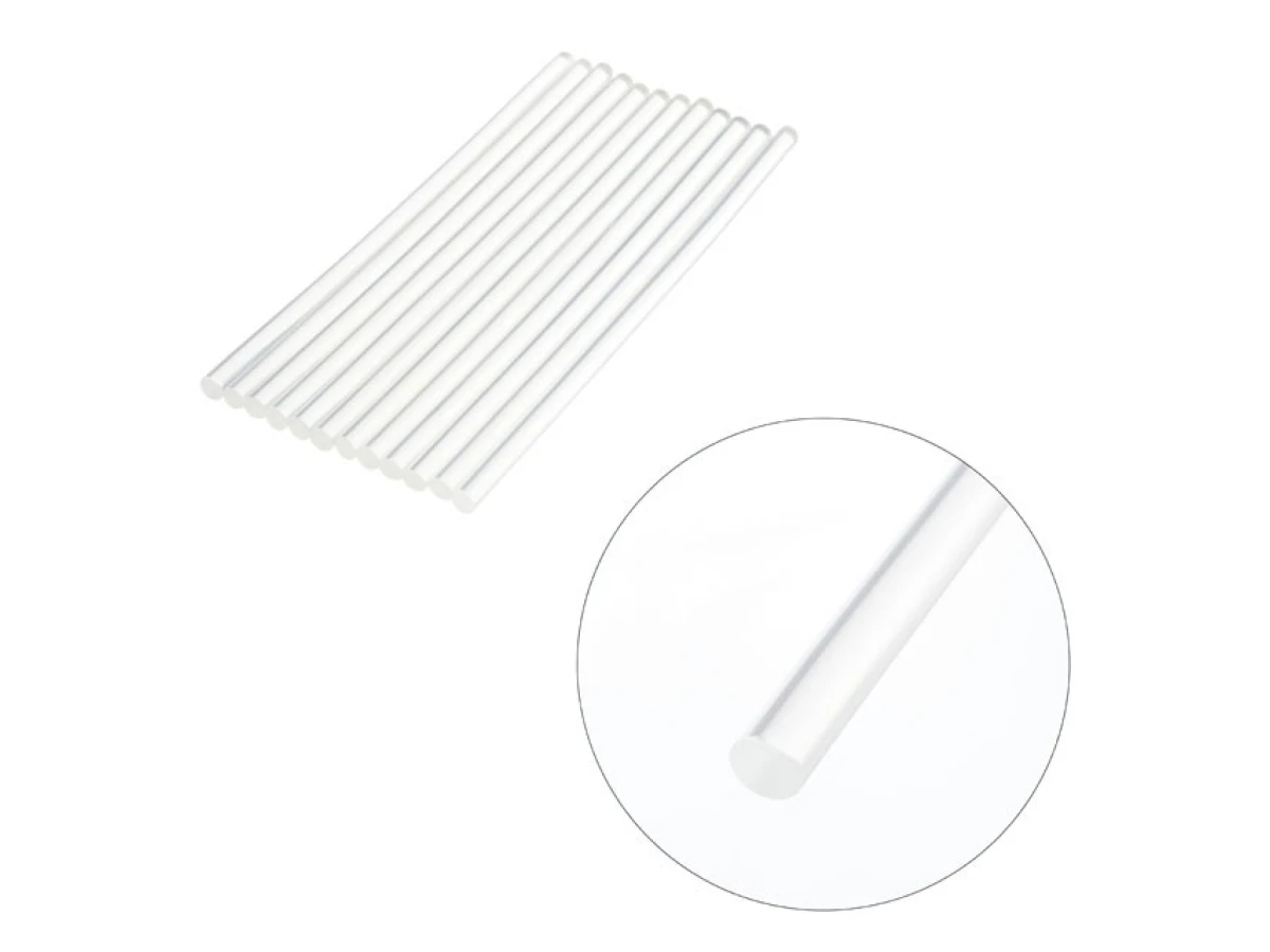 Комплект стрижнів клейових прозорих 7,4 мм * 200 мм, 12 шт INTERTOOL RT-1030 