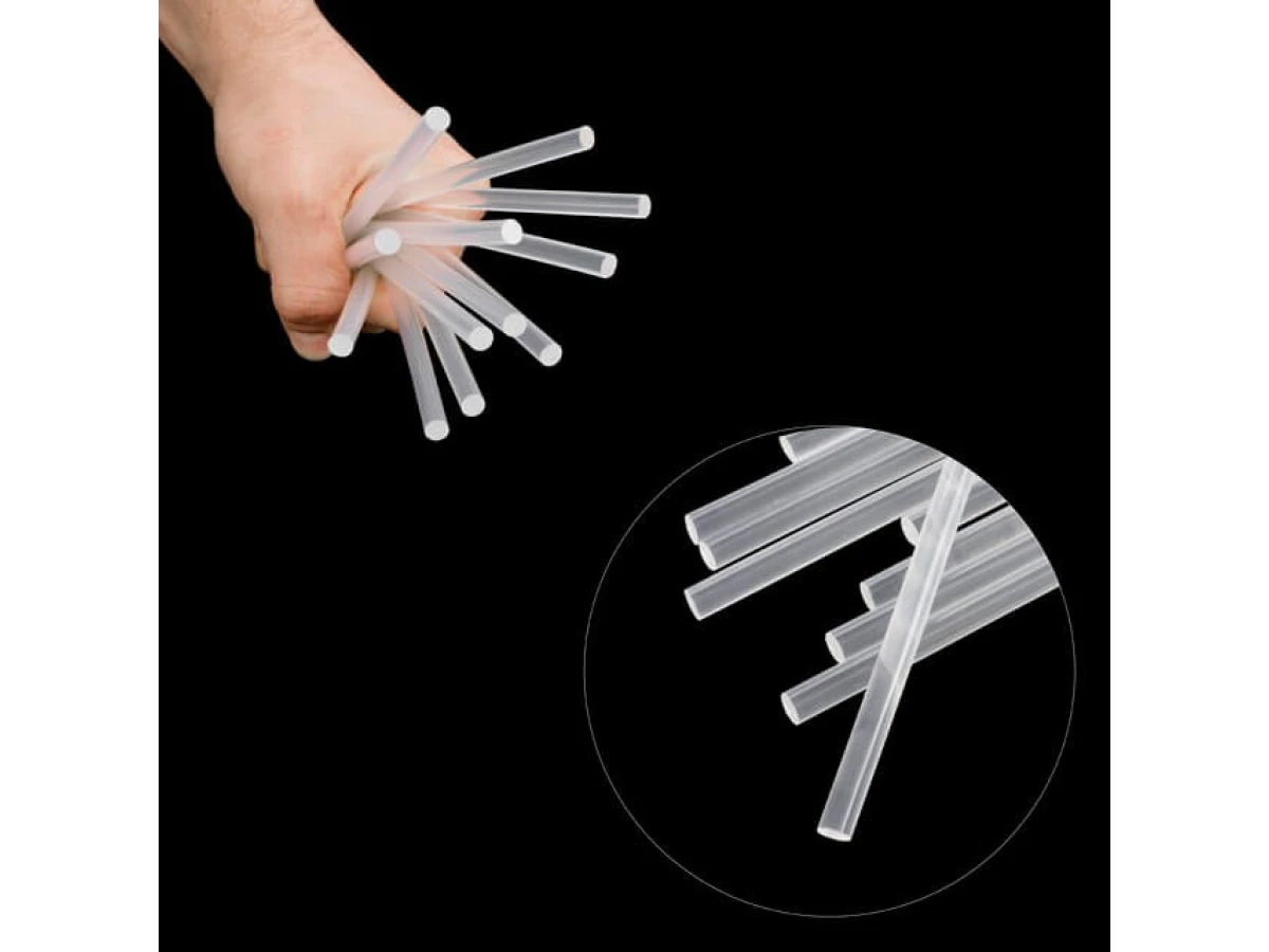 Комплект стрижнів клейових прозорих 7,4 мм * 200 мм, 12 шт INTERTOOL RT-1030 