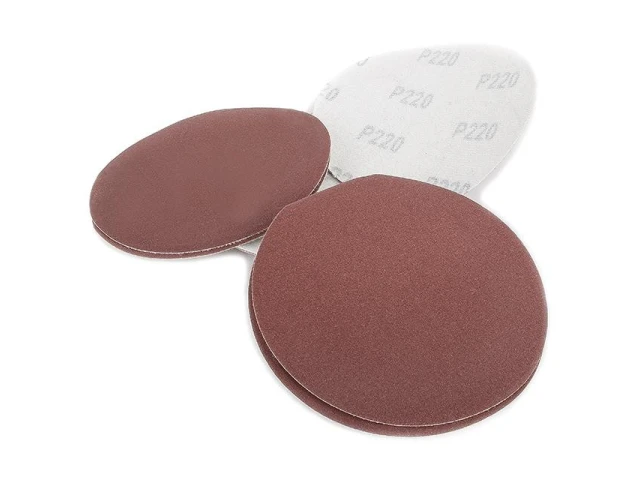 Круг наждачний самоклеючий 125 мм, папір клас С, щільність 120 г/м2, К220, уп. 10 од. INTERTOOL BT-0522 