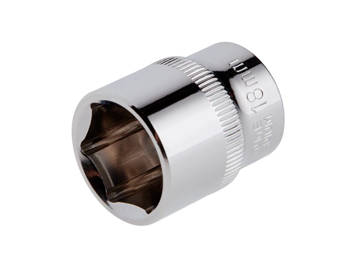 Головка шестигранная 3/8", 18мм, Cr-V. STORM INTERTOOL ET-0418 