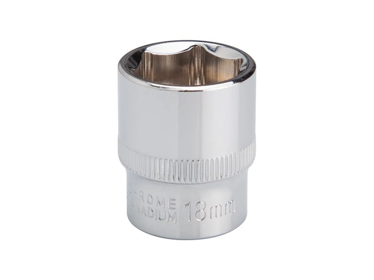 Головка шестигранная 3/8", 18мм, Cr-V. STORM INTERTOOL ET-0418 