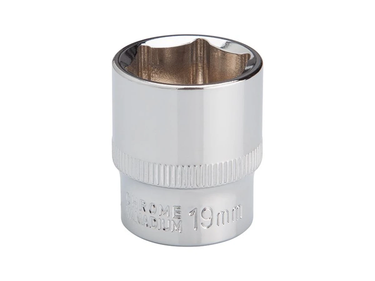 Головка шестигранная 3/8", 19мм, Cr-V. STORM INTERTOOL ET-0419 