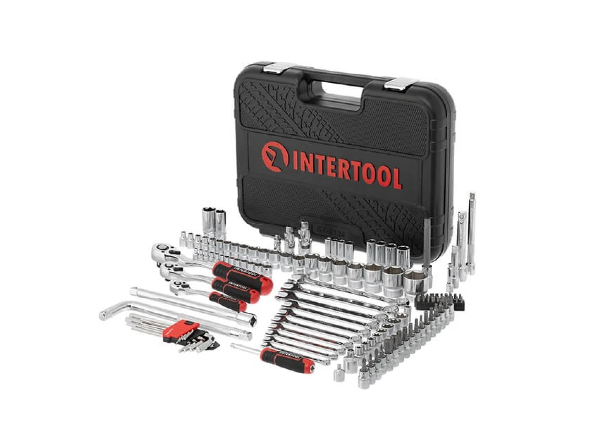 Набір інструментів 1/2" & 3/8" & 1/4", 126 од., Cr-V STORM INTERTOOL ET-8126 