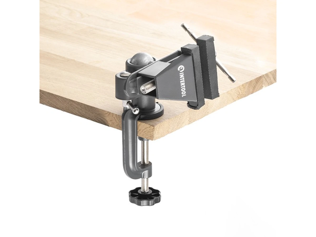 Тиски универсальные шарнирные 78 мм, 360° INTERTOOL HT-0094 