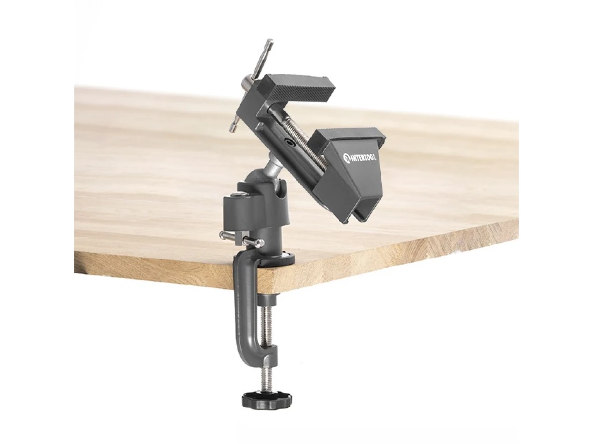 Тиски универсальные шарнирные 78 мм, 360° INTERTOOL HT-0094 