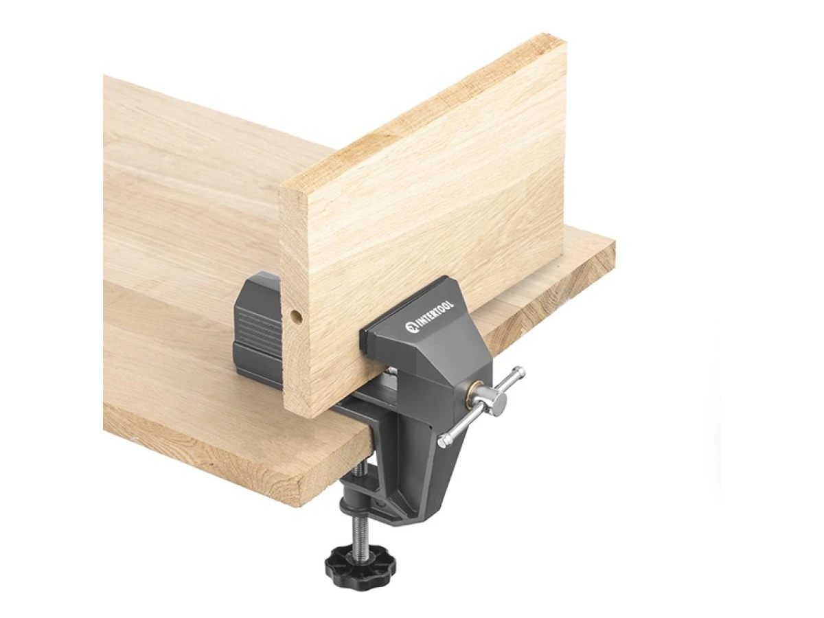 Тиски стационарные настольные 80 мм INTERTOOL HT-0095 