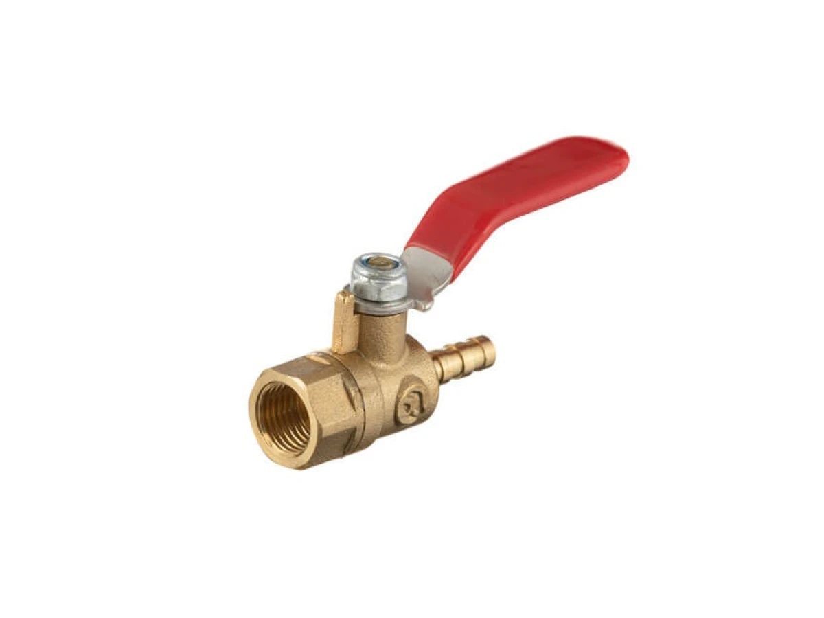 Кран шаровий повітряний, латунь, внутрішня різьба 1/4 " на шланг 6мм, STORM INTERTOOL PT-1885 