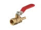 Кран шаровий повітряний, латунь, внутрішня різьба 1/4 " на шланг 6мм, STORM INTERTOOL PT-1885 